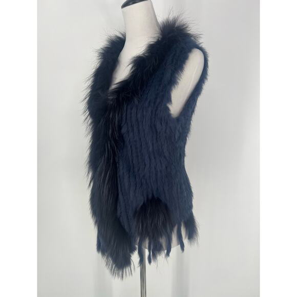 Kitschy Dolce Cabo real fur vest size XS-M - Picture 2 of 5